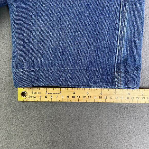 Duluth Trading Jeans Men's 33X24 Blue Denim Grunge Flannel Lined Workwear - Picture 14 of 16